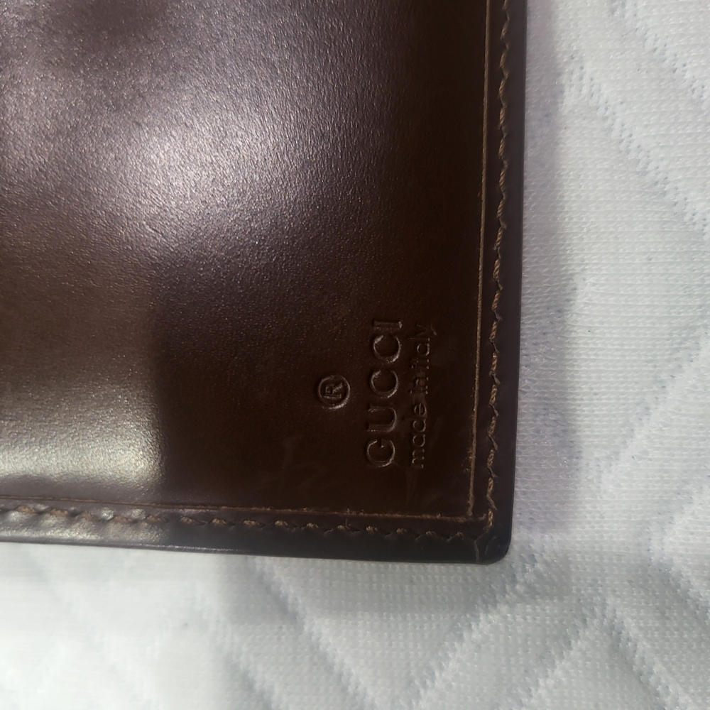Gucci GG Canvas and Leather Bifold Wallet, Authentic. - Picture 7 of 13